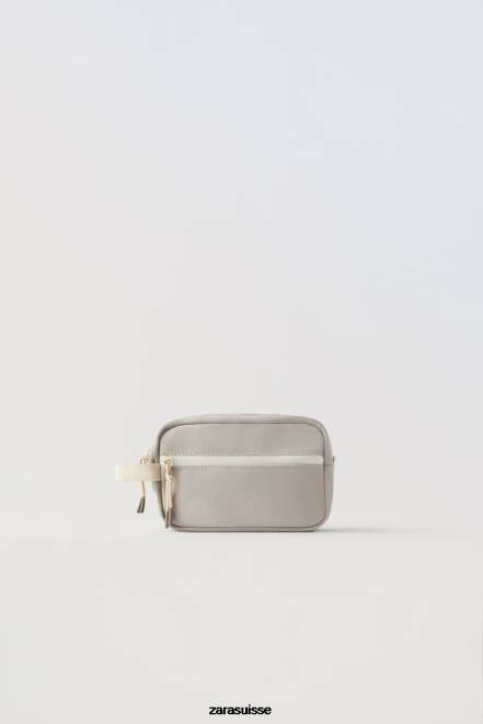 Zara accessoires P66V1544 enfants trousse de toilette rétro brun sable