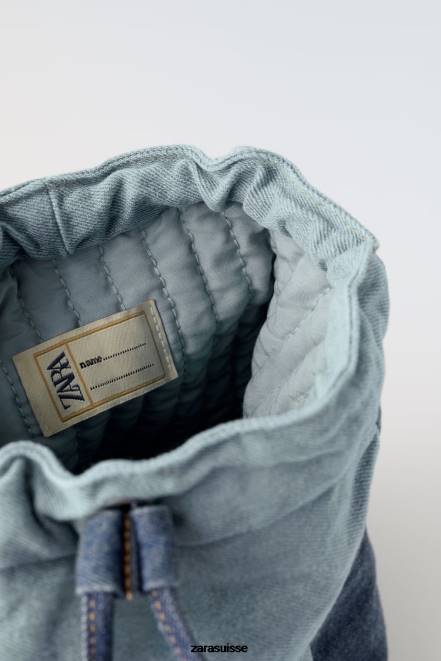 Zara accessoires P66V1553 enfants Sac à dos en jean bleu