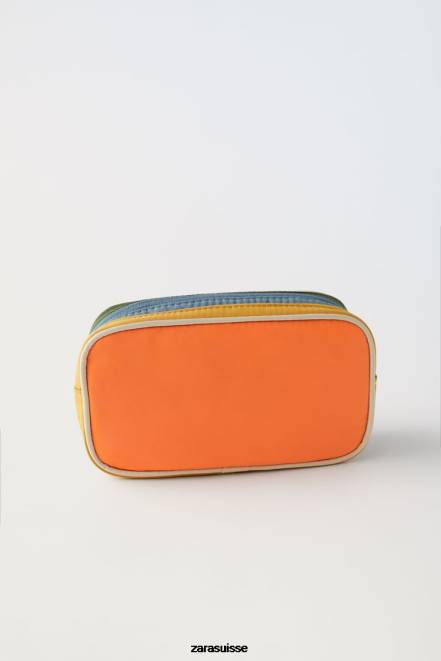 Zara accessoires P66V1557 enfants pochette matelassée multicolore orange