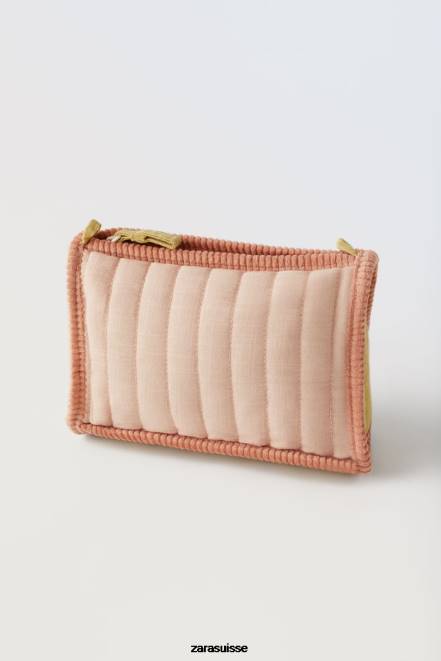 Zara accessoires P66V1567 enfants trousse de toilette matelassée rose