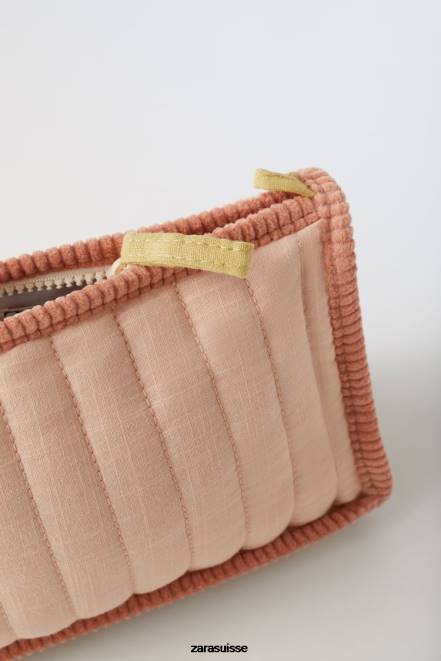 Zara accessoires P66V1567 enfants trousse de toilette matelassée rose