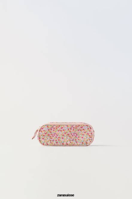Zara accessoires P66V1569 enfants pochette fleurie rose