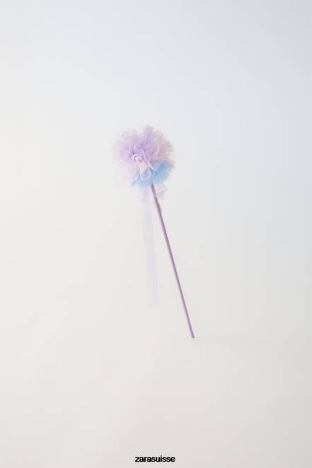 Zara accessoires P66V1609 enfants baguette de costume en tulle mauve