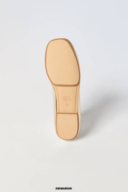 Zara chaussure P66V1598 enfants ballerines métallisées or