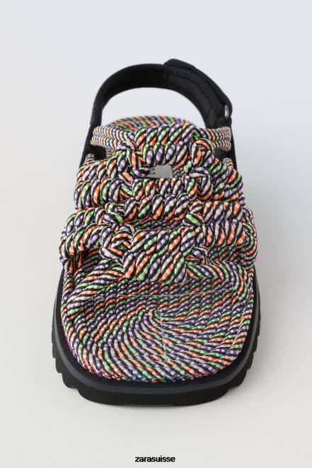 Zara chaussure P66V1603 enfants sandales à lacets multicolore