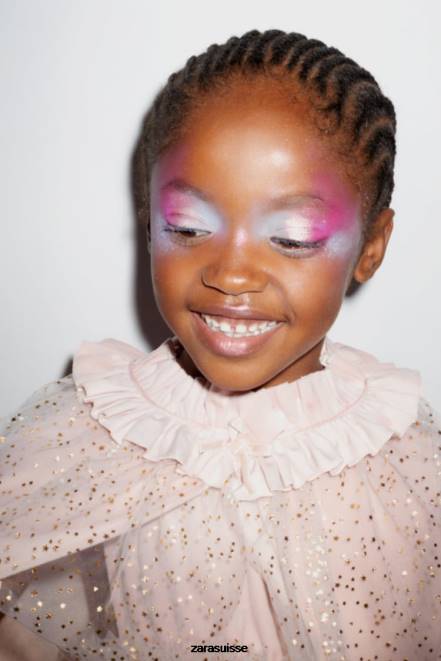 Zara vêtements P66V1620 enfants costume de cape de princesse en tulle rose