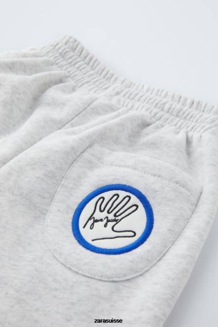 Zara vêtements P66V1521 enfants pantalon java jacobs marnes grises