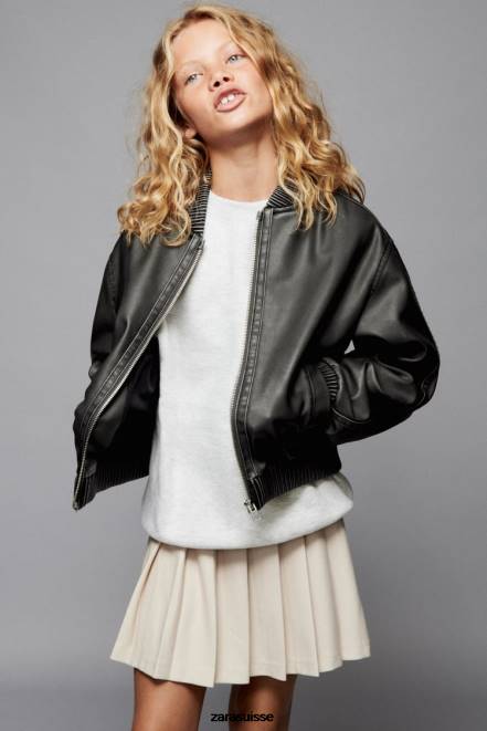 Zara vêtements P66V1524 enfants sweat-shirt de jogging marnes grises