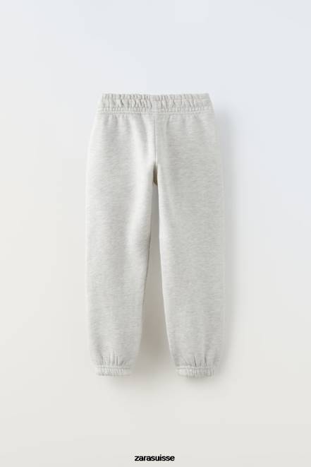 Zara vêtements P66V1525 enfants pantalons de course marnes grises