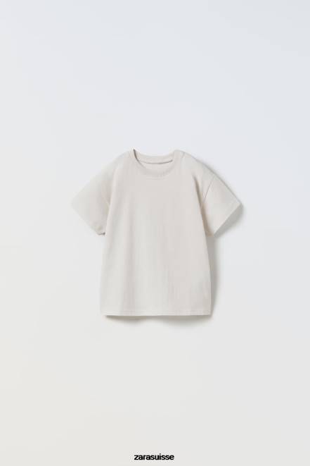 Zara vêtements P66V1572 enfants t-shirt simple pierre