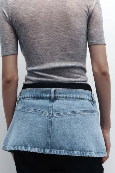 Zara accessoires P66V768 femmes ceinture en jean bleu