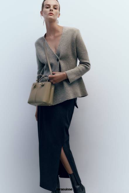 Zara accessoires P66V742 femmes mini sac de ville gris