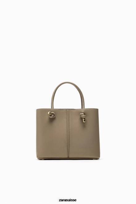Zara accessoires P66V742 femmes mini sac de ville gris