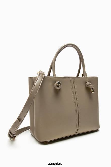 Zara accessoires P66V742 femmes mini sac de ville gris