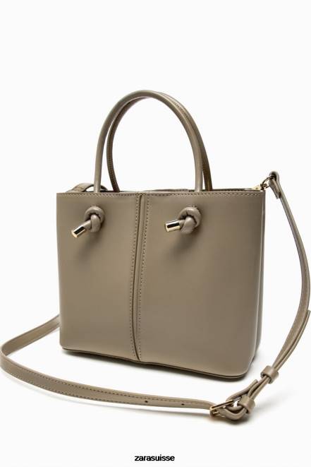 Zara accessoires P66V742 femmes mini sac de ville gris