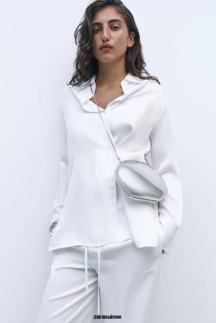 Zara accessoires P66V748 femmes sac boîte métallique argent