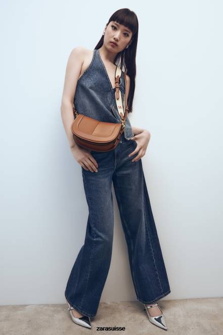 Zara accessoires P66V752 femmes sac bandoulière à surpiqûres original