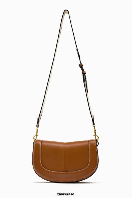 Zara accessoires P66V752 femmes sac bandoulière à surpiqûres original