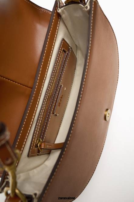 Zara accessoires P66V752 femmes sac bandoulière à surpiqûres original