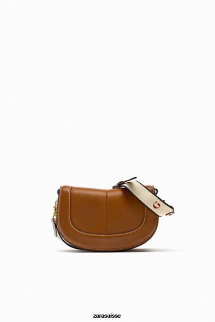Zara accessoires P66V752 femmes sac bandoulière à surpiqûres original
