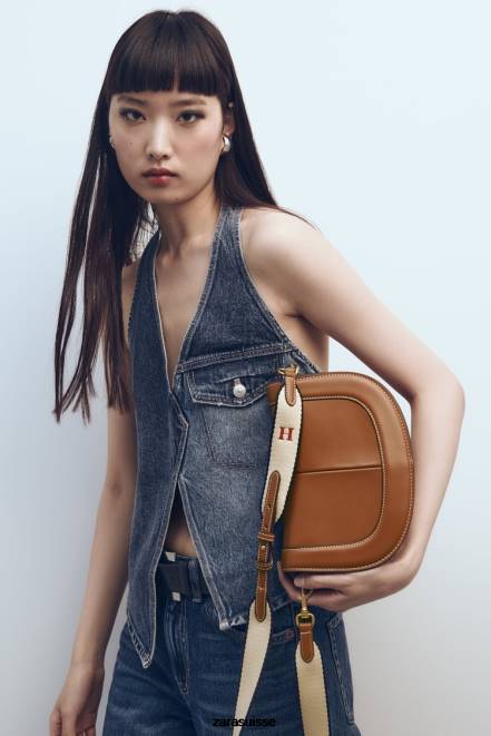 Zara accessoires P66V752 femmes sac bandoulière à surpiqûres original