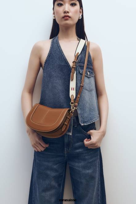 Zara accessoires P66V752 femmes sac bandoulière à surpiqûres original