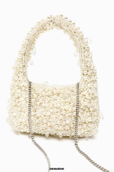 Zara accessoires P66V754 femmes sac porté épaule en perles original