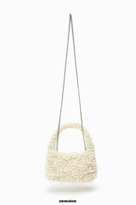 Zara accessoires P66V754 femmes sac porté épaule en perles original