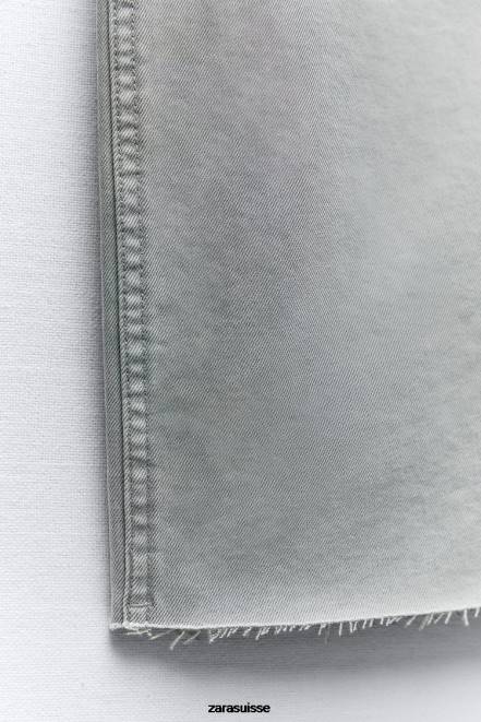 Zara vêtements P66V516 femmes zw le jean évasé dreed gris