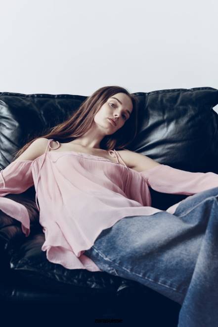 Zara vêtements P66V645 femmes jupe en jean zw fendue taille haute bleu