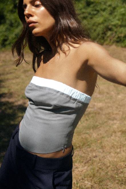 Zara vêtements P66V485 femmes pantalon droit à revers retroussés bleu marine