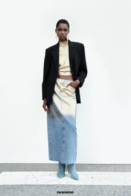 Zara vêtements P66V159 femmes blazer coupe droite noir