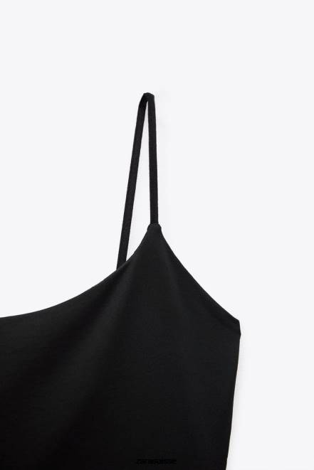 Zara vêtements P66V283 femmes body à bretelles noir
