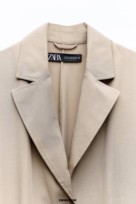 Zara vêtements P66V37 femmes trench fluide vison