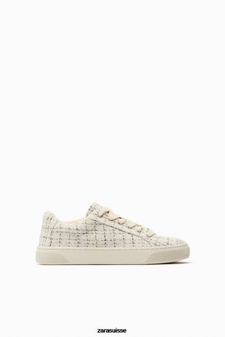 Zara chaussure P66V734 femmes baskets décontractées en tissu multicolore