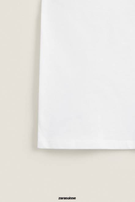 Zara vêtements P66V1813 femmes débardeur blanc