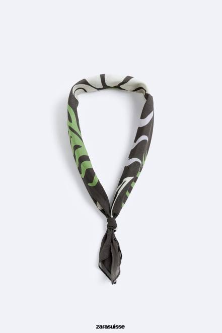 Zara accessoires P66V1400 Hommes bandana à imprimé floral multicolore