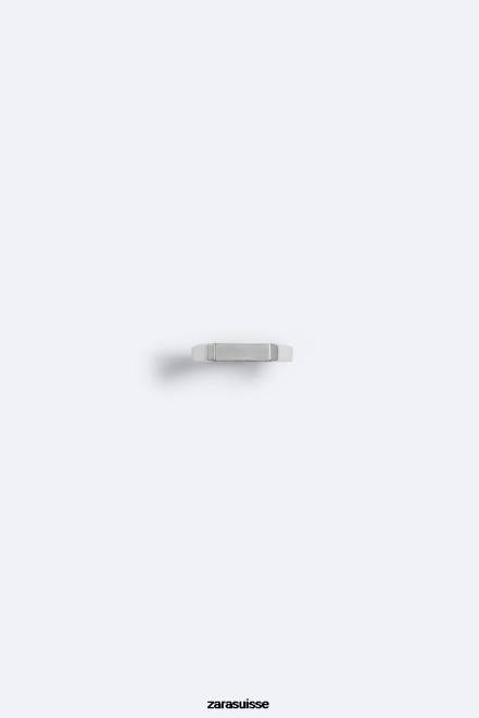 Zara accessoires P66V1487 Hommes chevalière argent