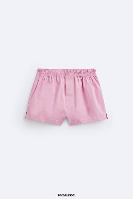 Zara accessoires P66V1419 Hommes Lot de 2 boxers courts en popeline divers