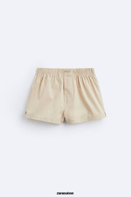 Zara accessoires P66V1419 Hommes Lot de 2 boxers courts en popeline divers