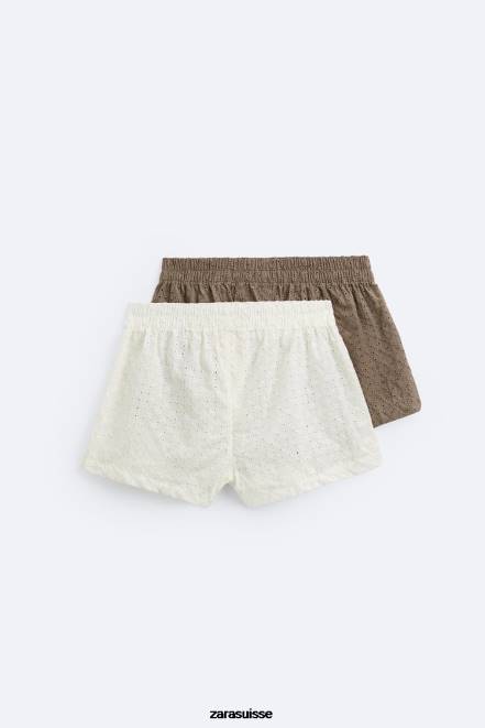 Zara accessoires P66V1420 Hommes Lot de 2 boxers ajourés brodés divers