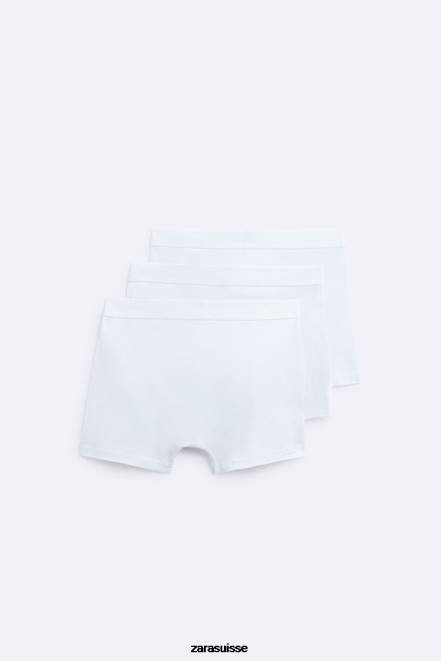 Zara accessoires P66V1421 Hommes Pack de 3 boxers basiques blanc