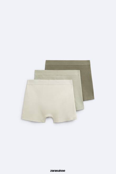 Zara accessoires P66V1425 Hommes Lot de 3 boxers texturés divers