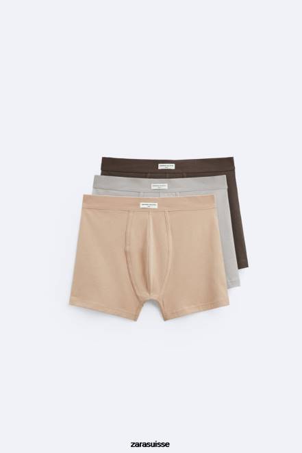 Zara accessoires P66V1427 Hommes Lot de 3 boxers souples divers