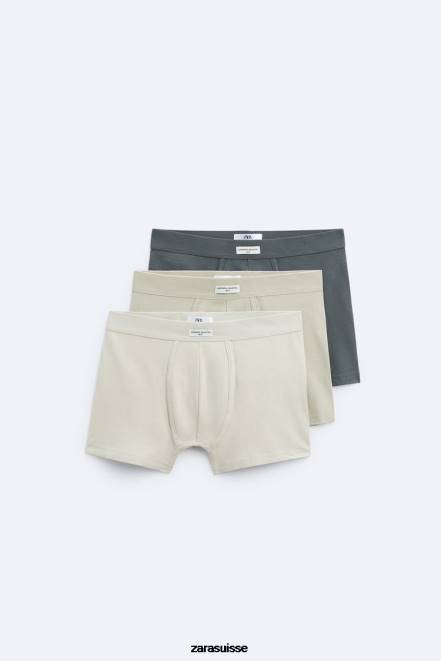 Zara accessoires P66V1428 Hommes Lot de 3 boxers souples divers