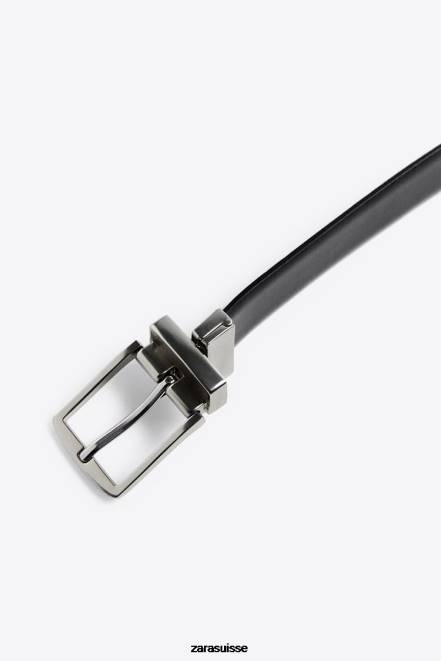 Zara accessoires P66V1478 Hommes ceinture réversible cuir