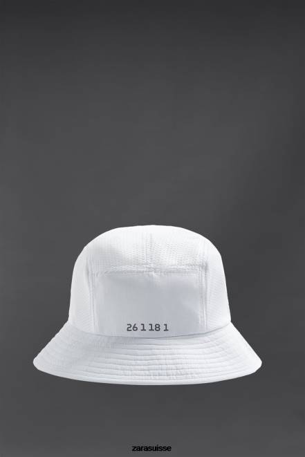 Zara accessoires P66V1402 Hommes bob technique blanc