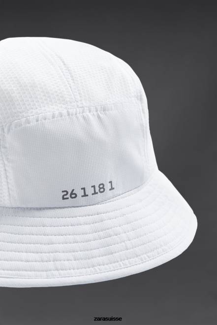 Zara accessoires P66V1402 Hommes bob technique blanc