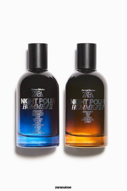 Zara accessoires P66V1385 Hommes nuit pour homme ii + iii 100 ml original
