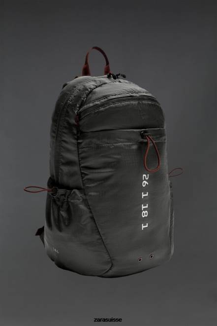 Zara accessoires P66V1278 Hommes sac à dos technique gris